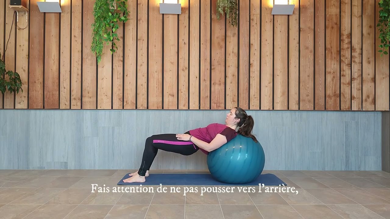 Gymball  exercice de renforcement des cuisses et fessiers
