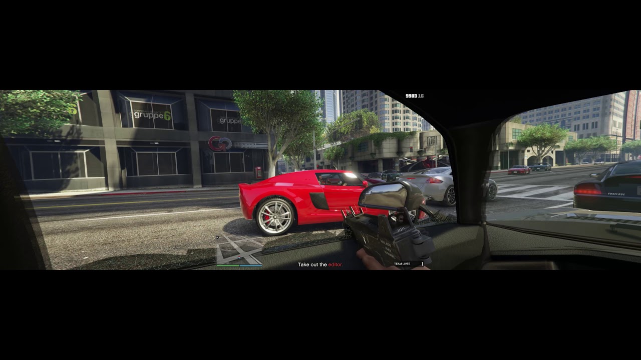GTA V running in 32:9