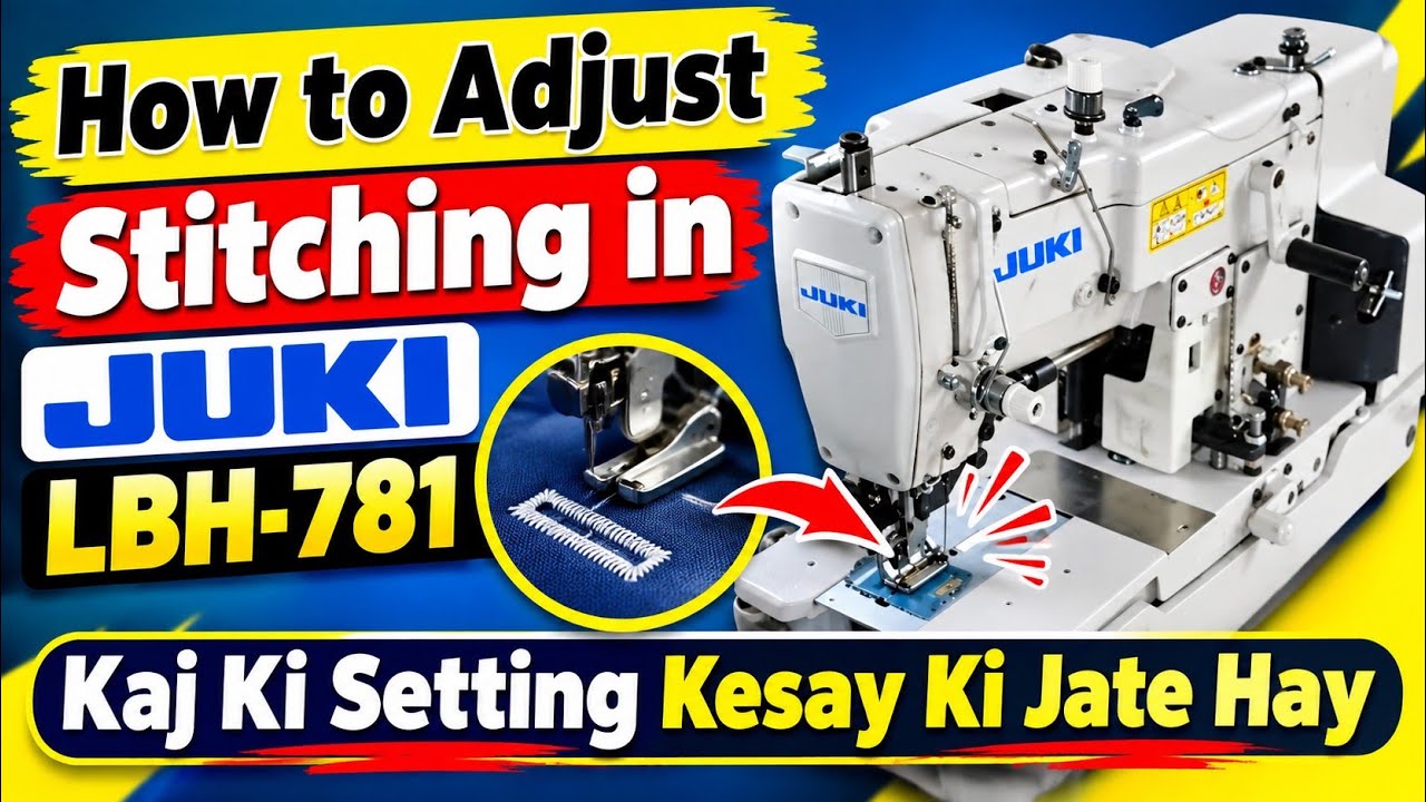 How to adjust stitching in Juki LBH 781  machine may kaj setting kesay ki jate