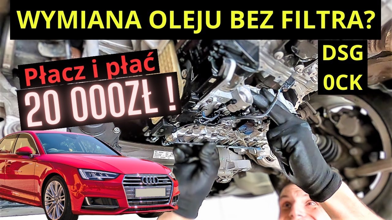 Wymiana oleju NIE wystarczy. Filtry w SKRZYNI S-Tronic 0CK (Audi A4 B9, A6 C7) #0CK