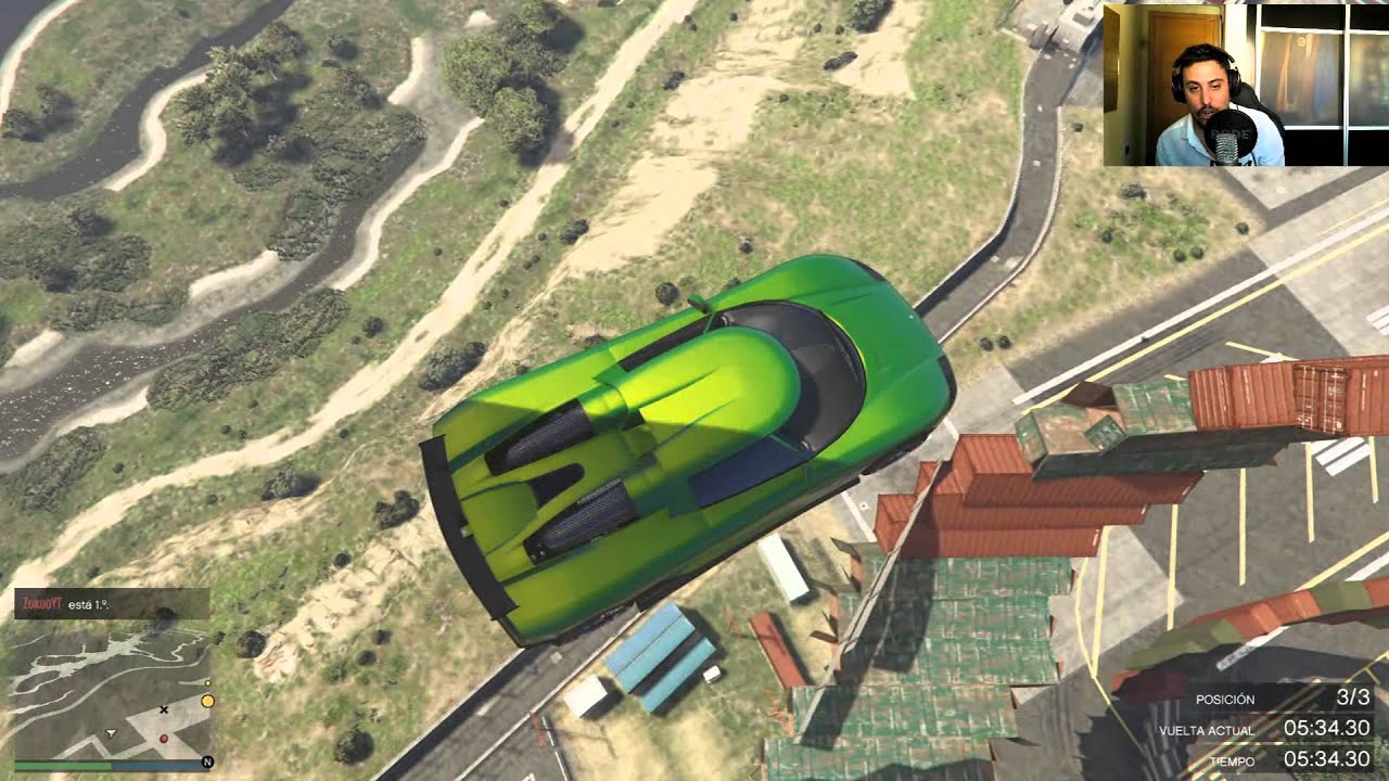 GTA V CARRERA LOCA! UNA FUMADA MUY FUMADA, ESPIRAL INVERTIDA TOCAPELOTAS xFaRgAnx