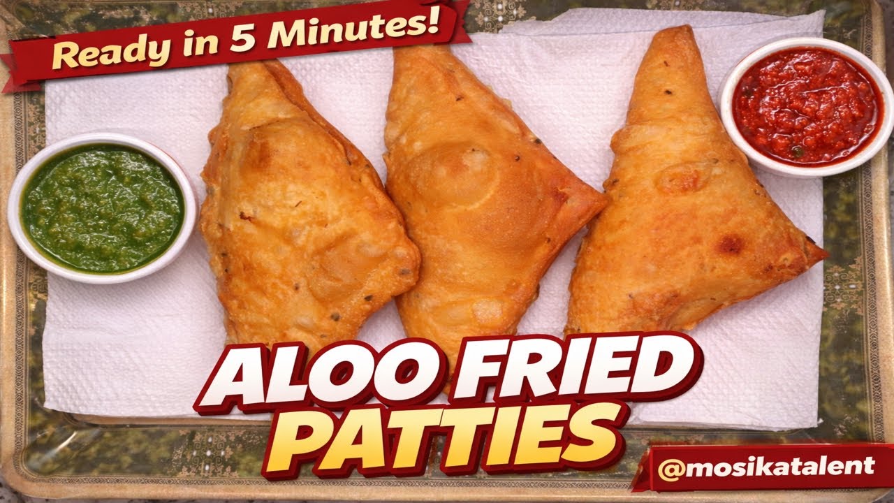 Aloo fried patties | Puff recipe | Bake samosa recipe 