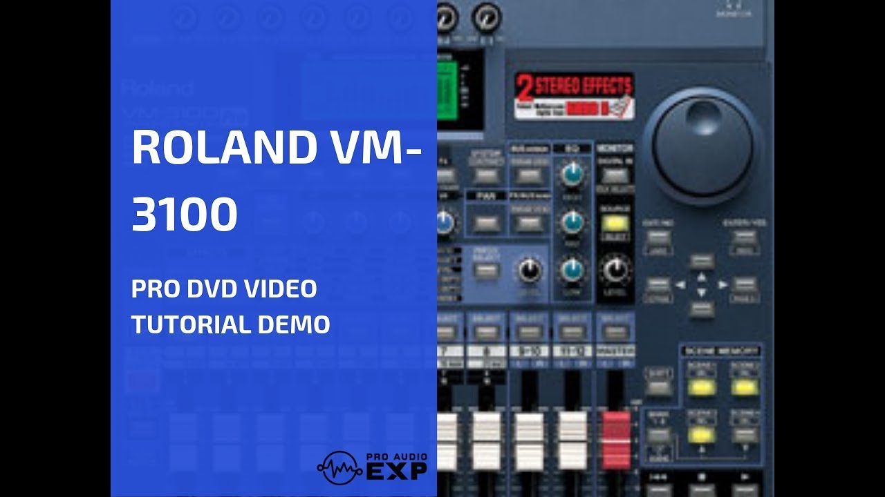 Видеоурок Roland VM-3100 Pro DVD Демонстрация Обзор Помощь