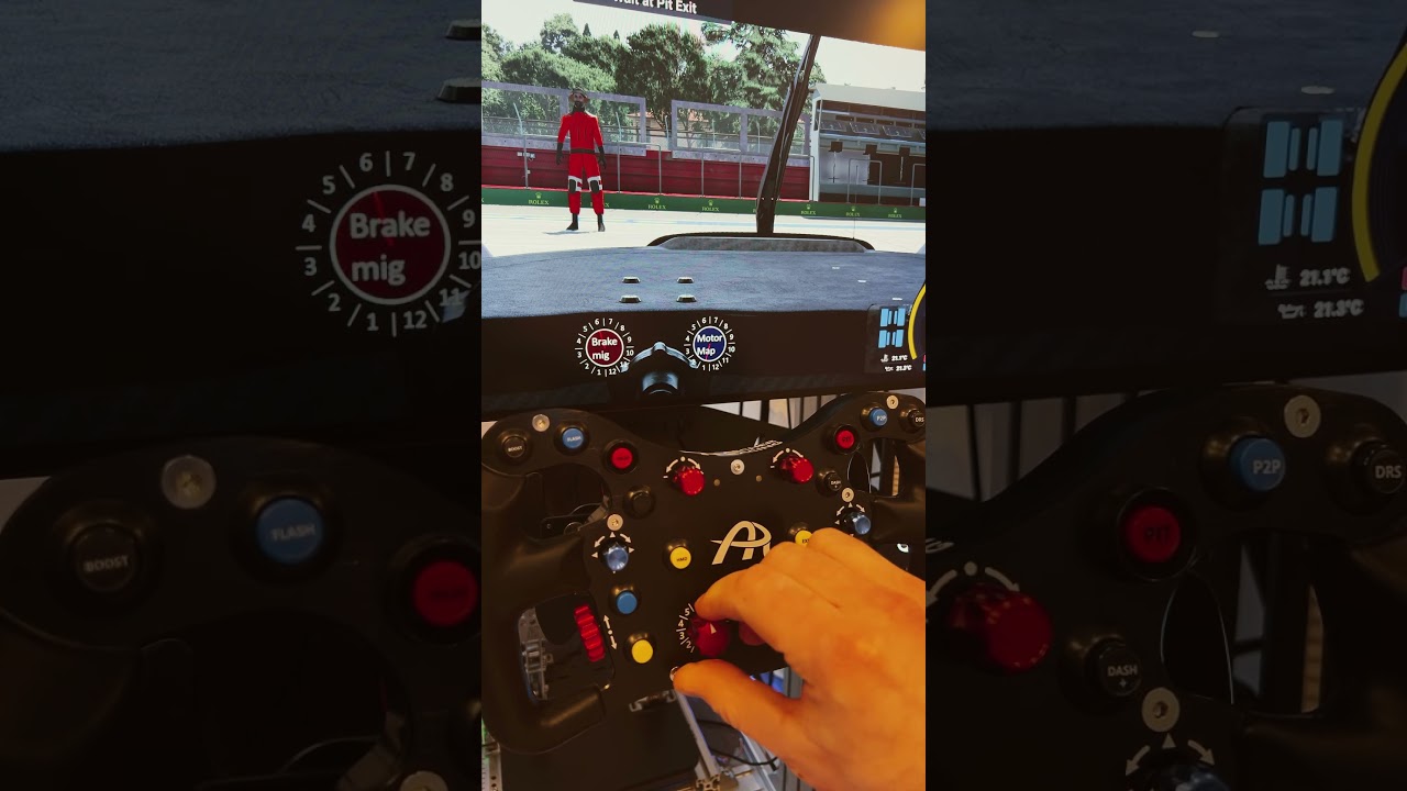 Ascher Racing F64-V3 - Mini Simhub Overlay for additional input! #ascherracing #simhub #asmr #sim