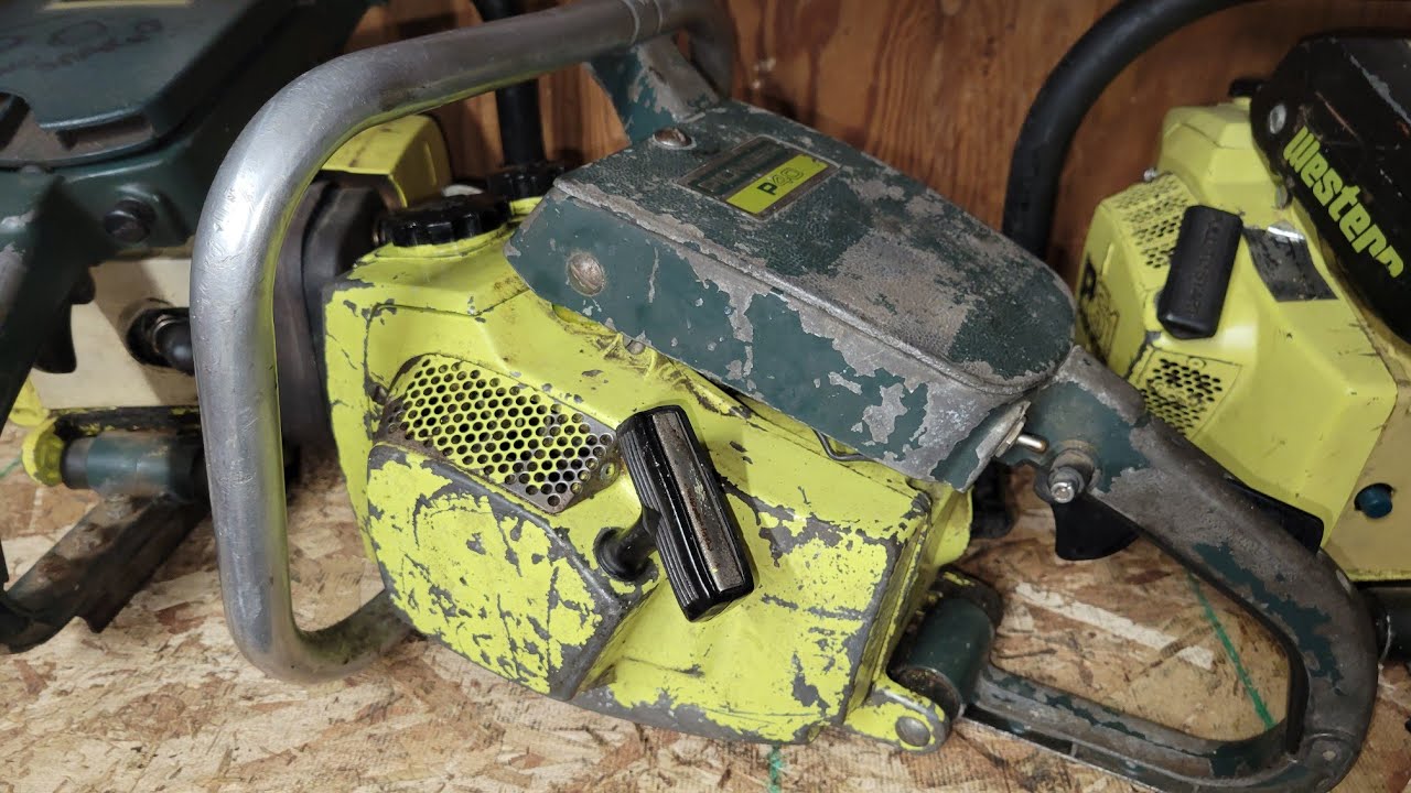 Pioneer p40, getting an old forgotten chainsaw running!!