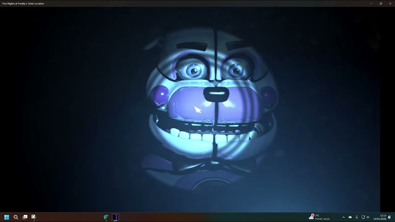 gioco FNAF SISTER LOCATION NOTTE TRE (il coniglio puffo )