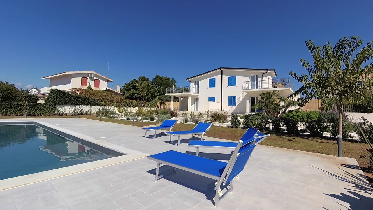 Case vacanze sicilia in Villa a San Lorenzo con piscina
