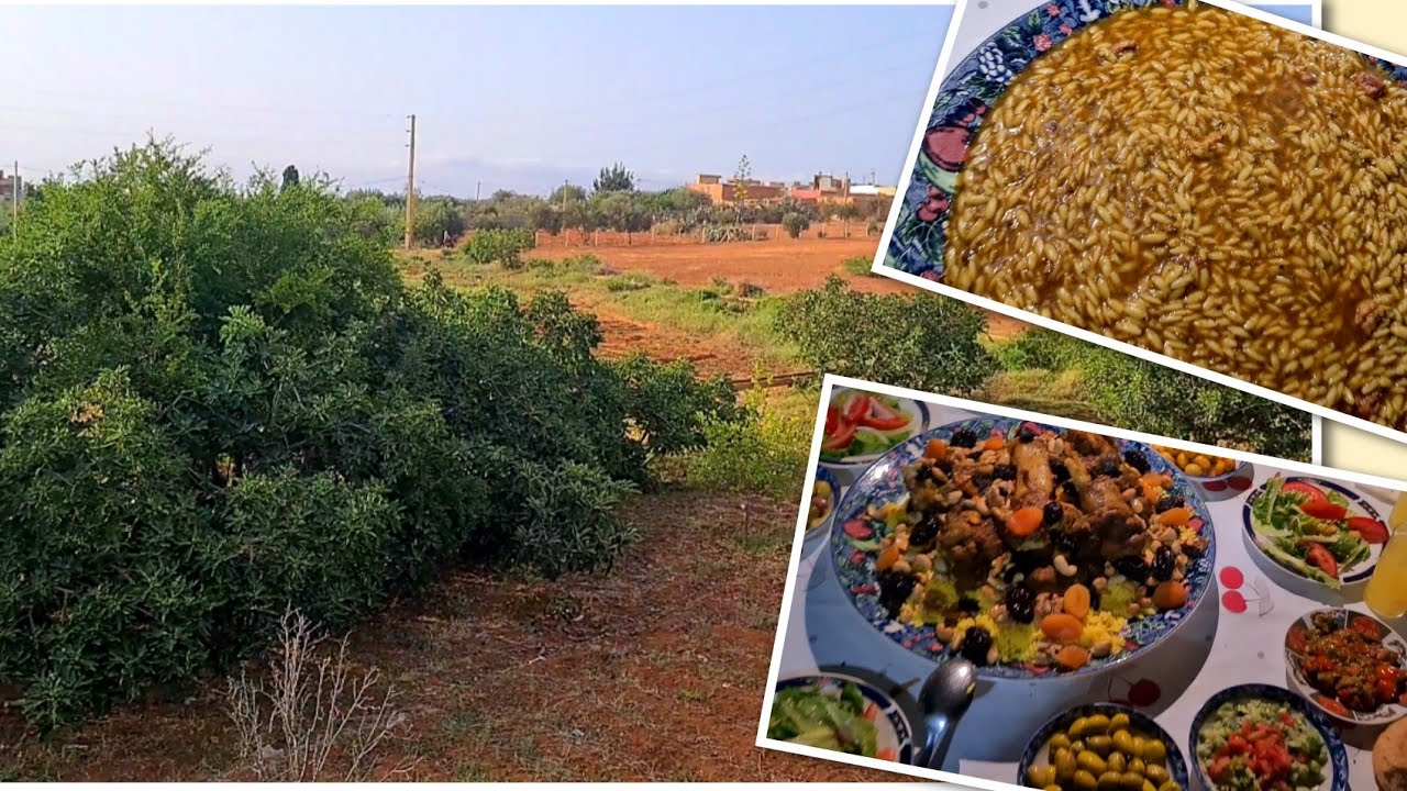 عزومة رائعة عند الأحباب في البادية🌳عيشون تاغجيرت بركان