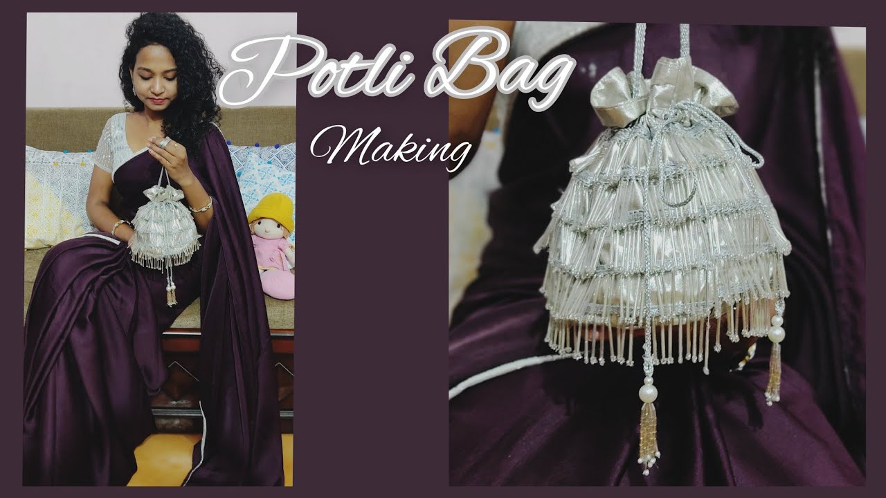 How to make beautiful potli bag II  DIY Potli (Batua) bag II Easy handmade  potli