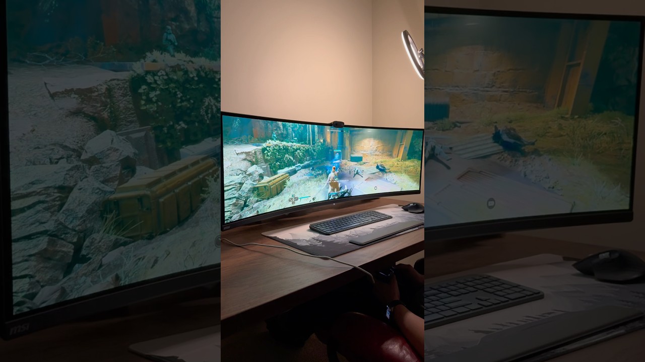 POV: Playing on a 49&rdquo; ultrawide #gaming #ultrawide