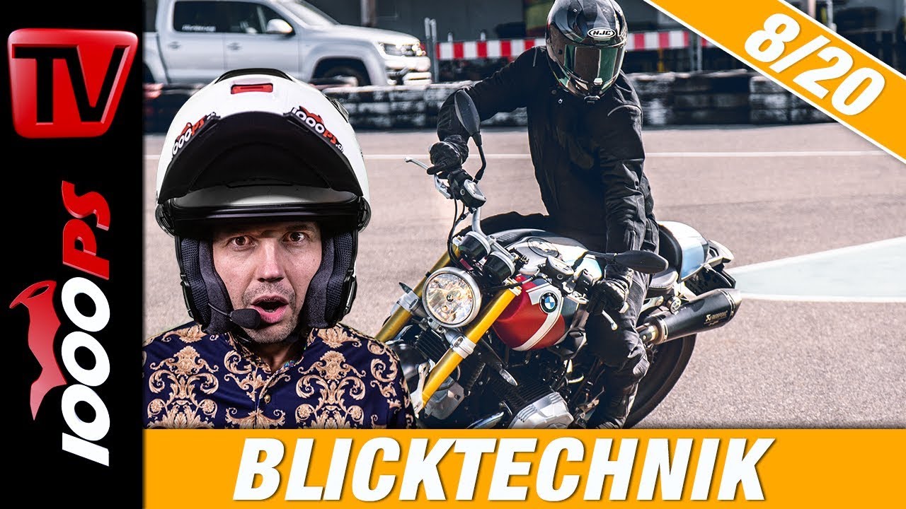 Die richtige Blicktechnik beim Motorradfahren - Motorrad fahren lernen 8/20