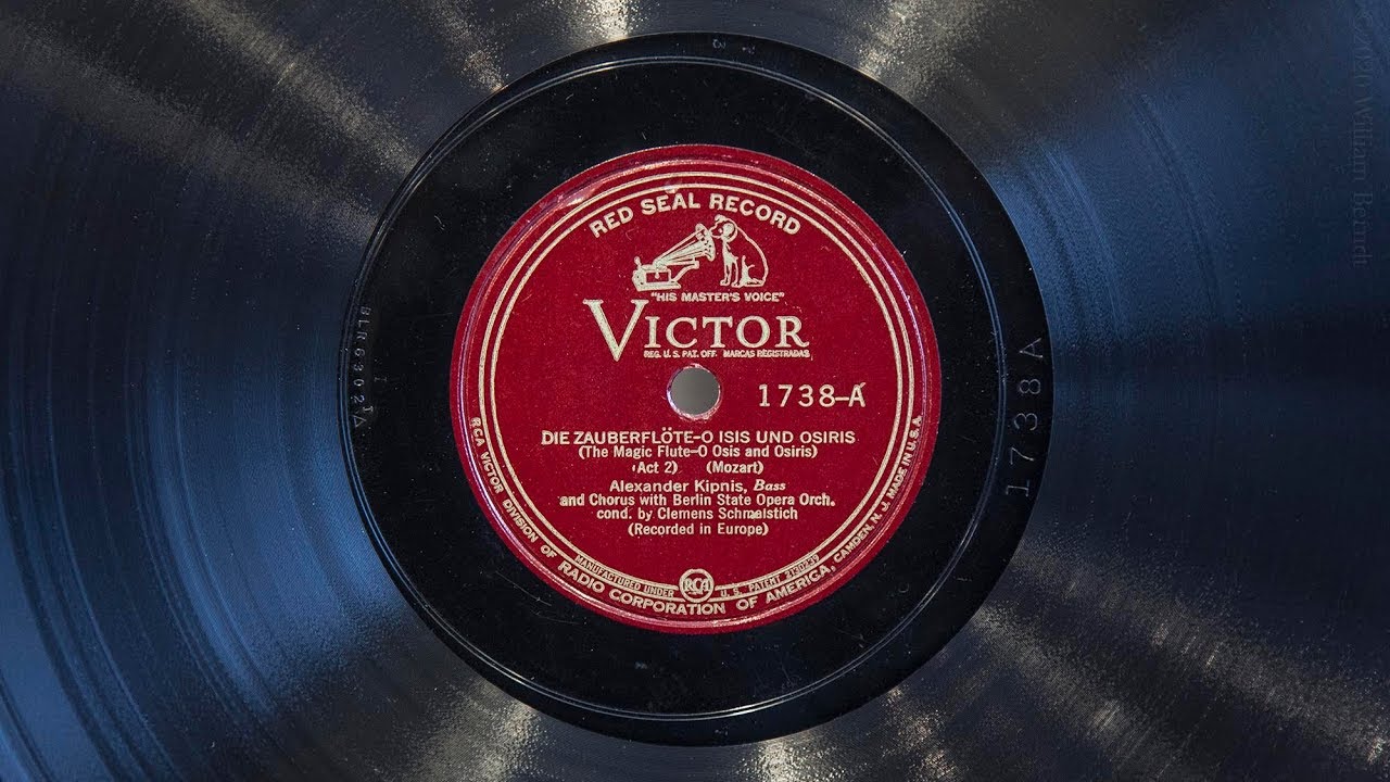 O Isis und Osiris • Alexander Kipnis (EMG Xb Oversize Gramophone)