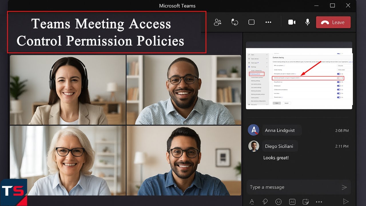 Microsoft Teams Meeting Access Control Permission Policies in Teams Admin Center