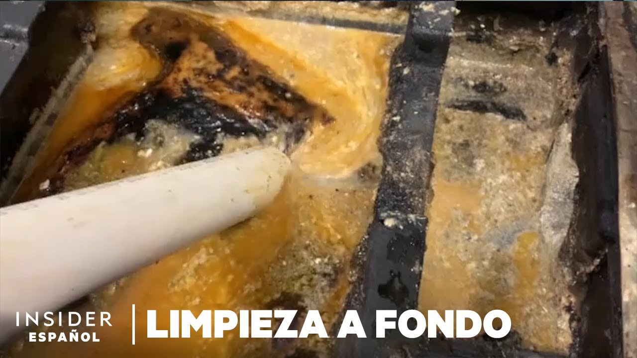 Cómo se limpia a fondo la grasa de un restaurante que se acumuló por un año | Limpieza a fondo