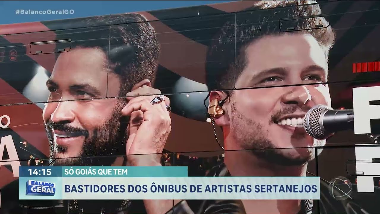 Bastidores dos ônibus de artistas sertanejos