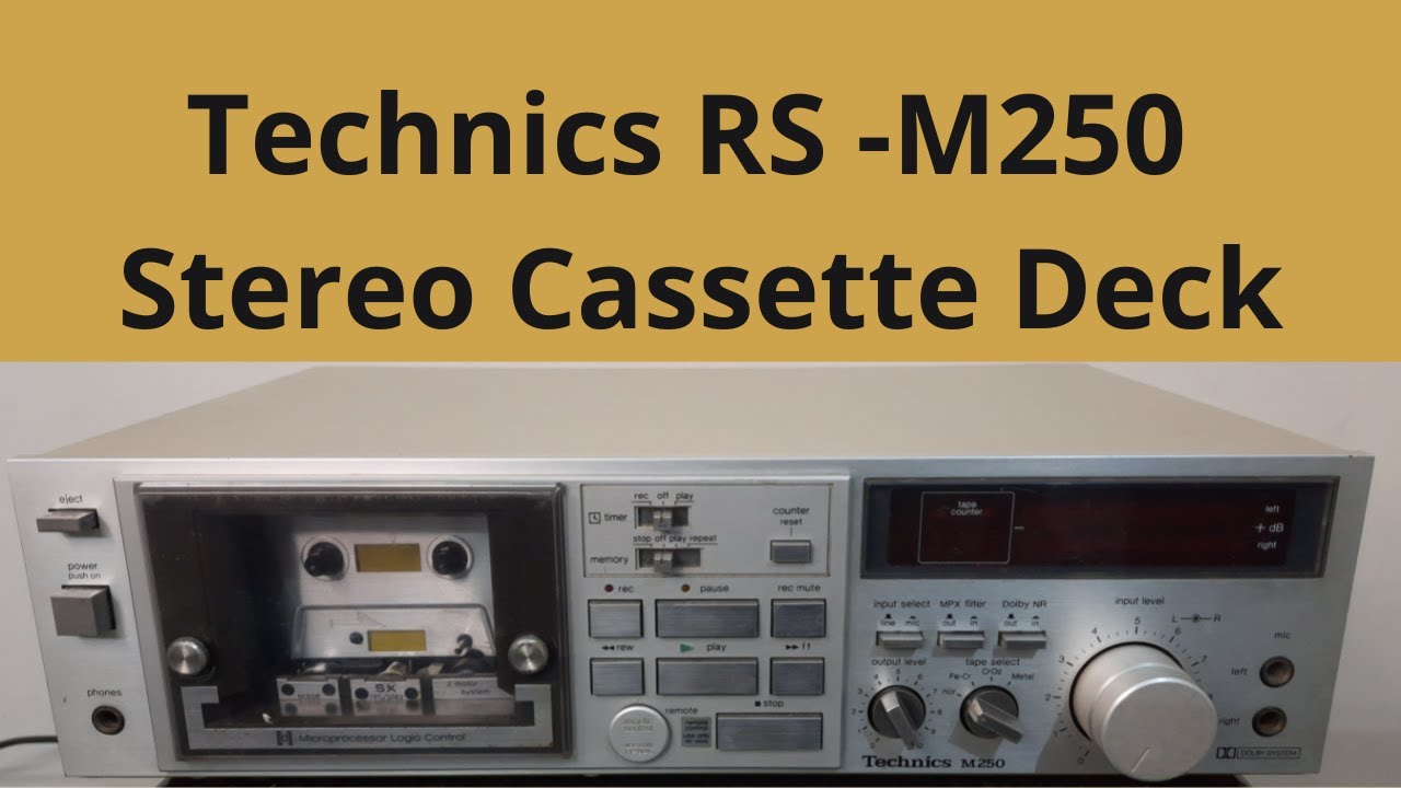 Technics RS- M250 Stereo Cassette Deck  How To Use Price And Connection IN HINDI
