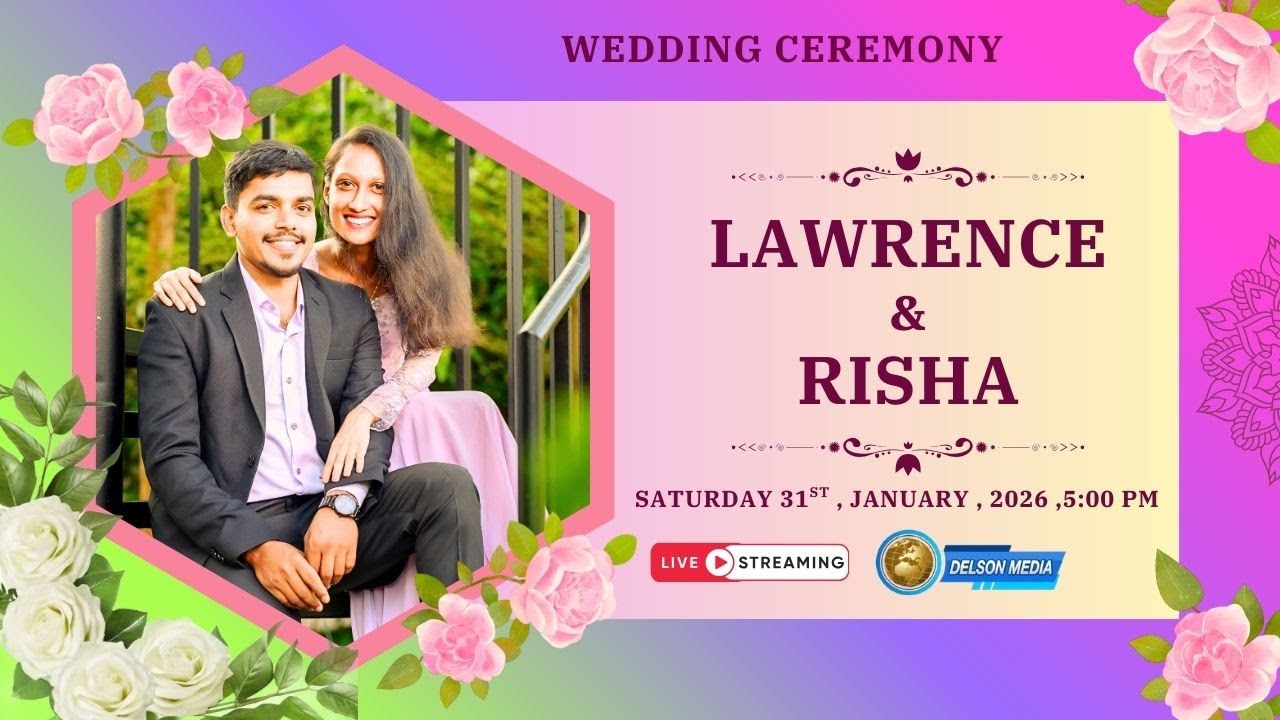 LIVE | WEDDING CEREMONY OF LAWRENCE & RISHA | OUR LADY OF MERCY CHURCH , MANJESHWAR