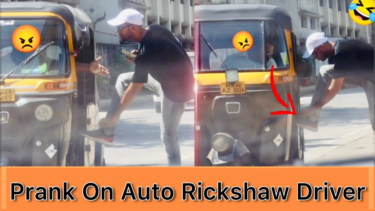 Prank On Auto Rickshaw Driver | Angry 😡 Reaction | Funny Video 😂 |