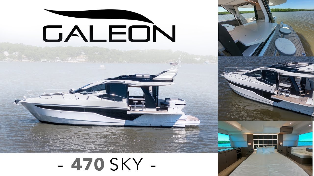 IN DEPTH Walkthrough | 2019 Galeon 470 Sky @ MarineMax Lake of the Ozarks, Missouri