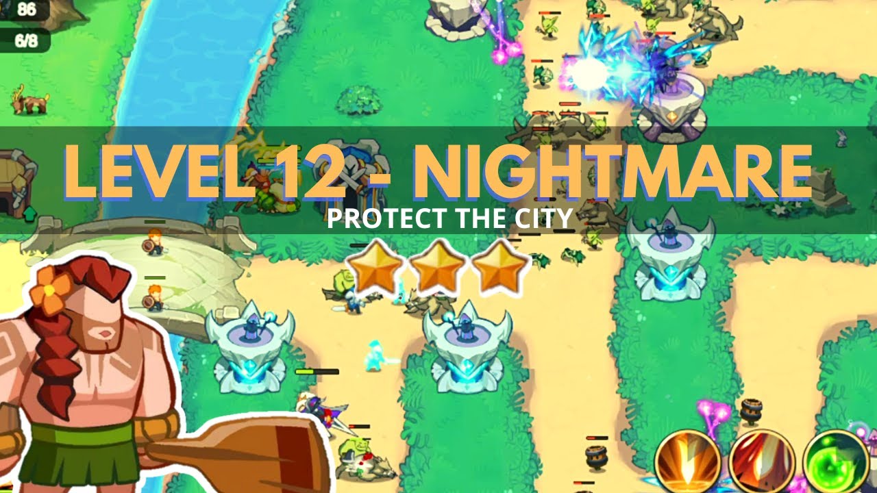 Empire Defender: Level 12 NIGHTMARE / PROTECT THE CITY / GAMEPLAY