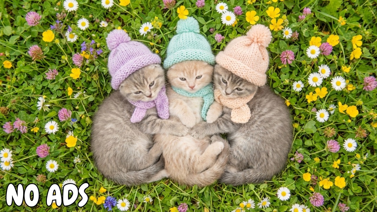 12 часов нежной успокаивающей музыки для кошек 🐾 Спокойное расслабление и отдых 🌙 Без рекламы
