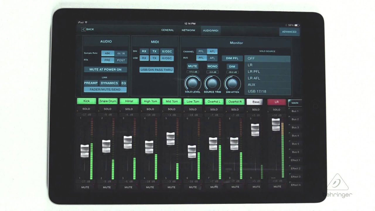 X AIR How To: Monitor/Solo Bus (iPad)