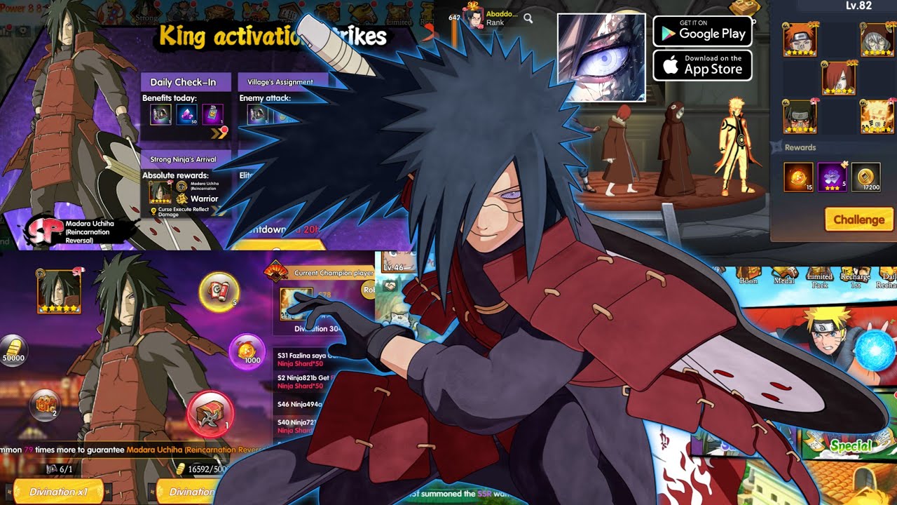 Event New Ninja SP Madara Uchiha Edo Tensei !! Naruto: Rasengan Rivals