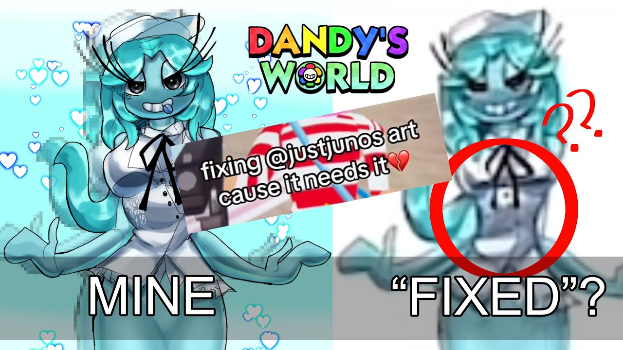 TIKTOK FIXES MY DANDYS WORLD ART (Quick Rant)