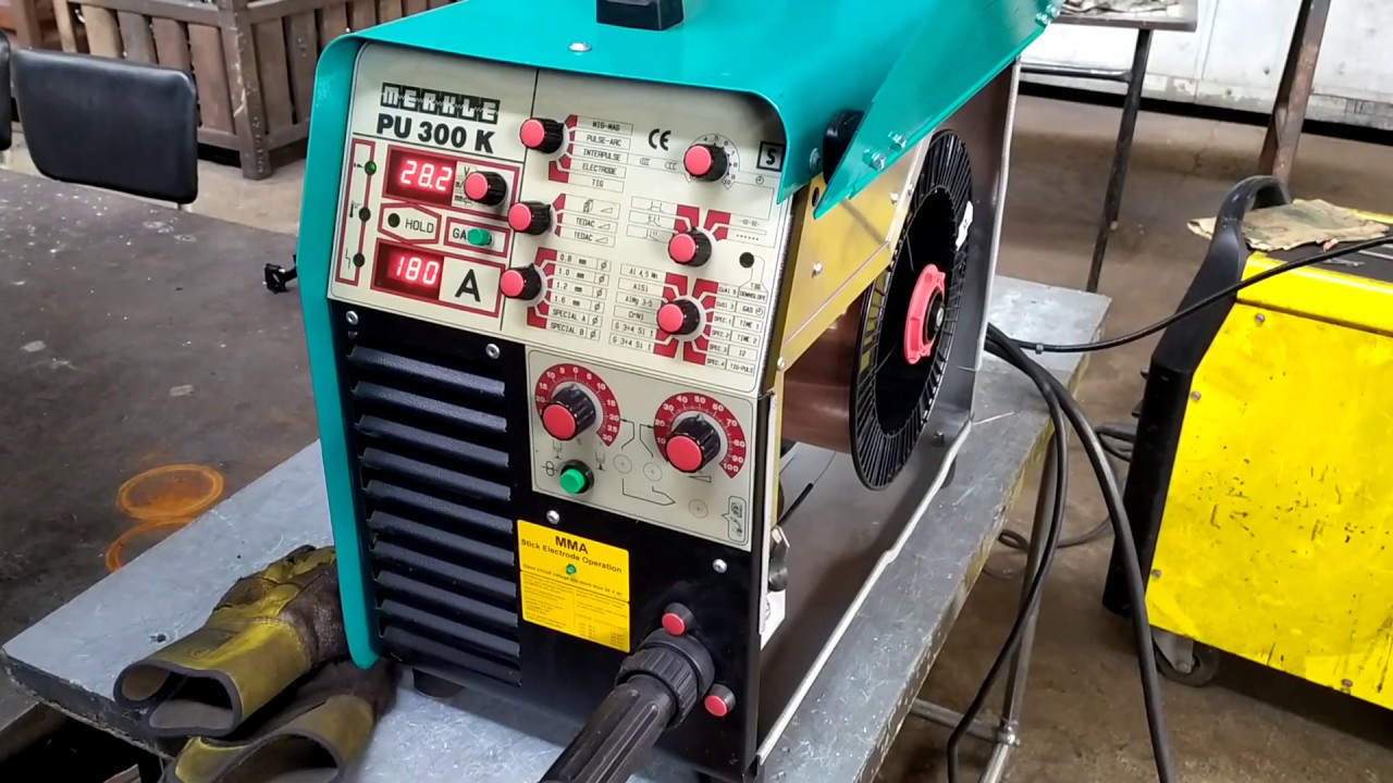 Merkle PU 300K MIG MAG Schwei&szlig;ger&auml;t Welding Machine Pulse Arc Tee Joint