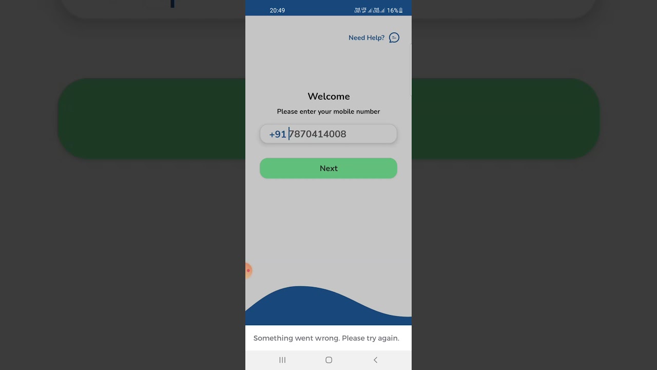 dhani apps something webt wrong. solve