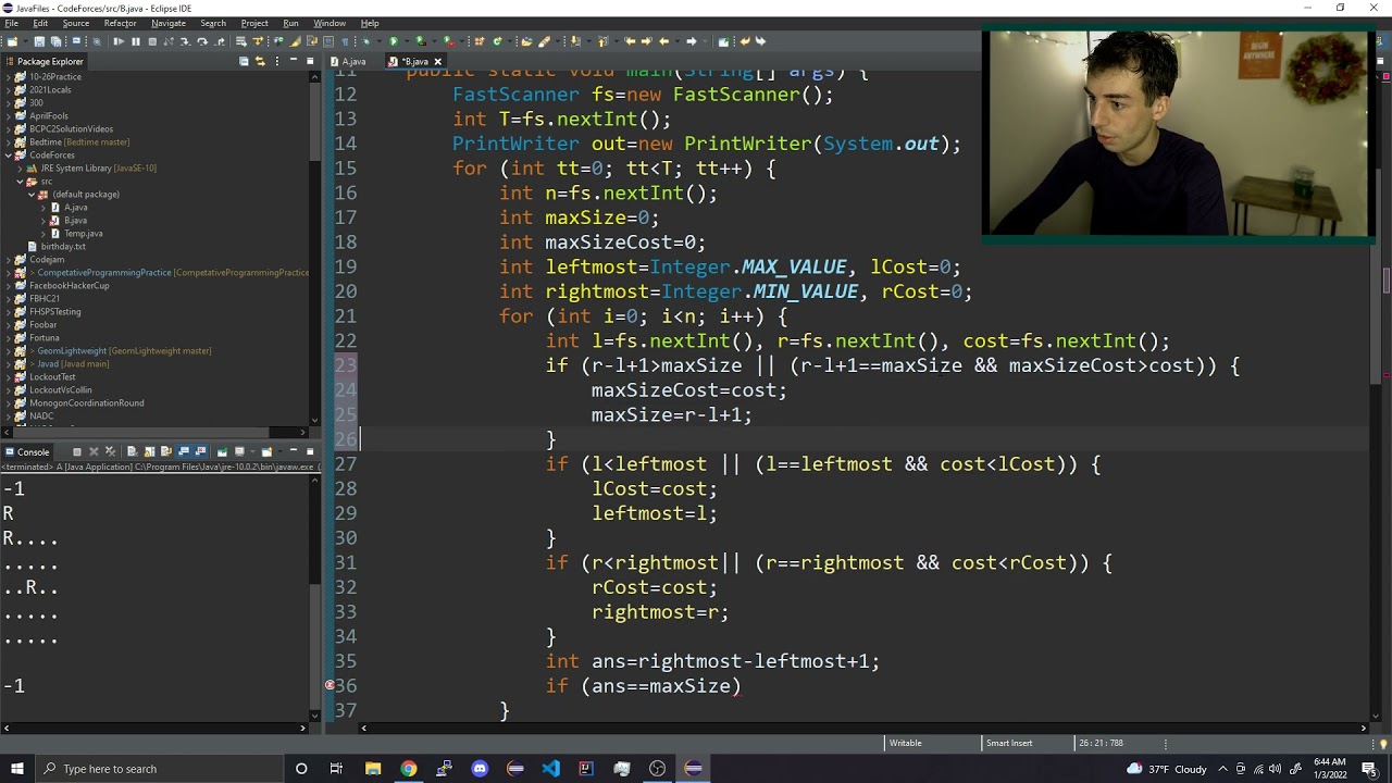 Hello 2022 Codeforces Screencast and A-E Solutions