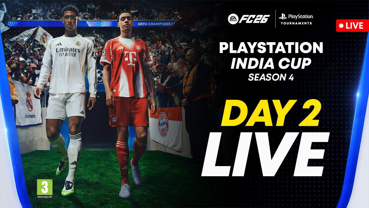 🔴 [LIVE] PlayStation India Cup Season 4 | EAFC 26 LAN Finals Day 2