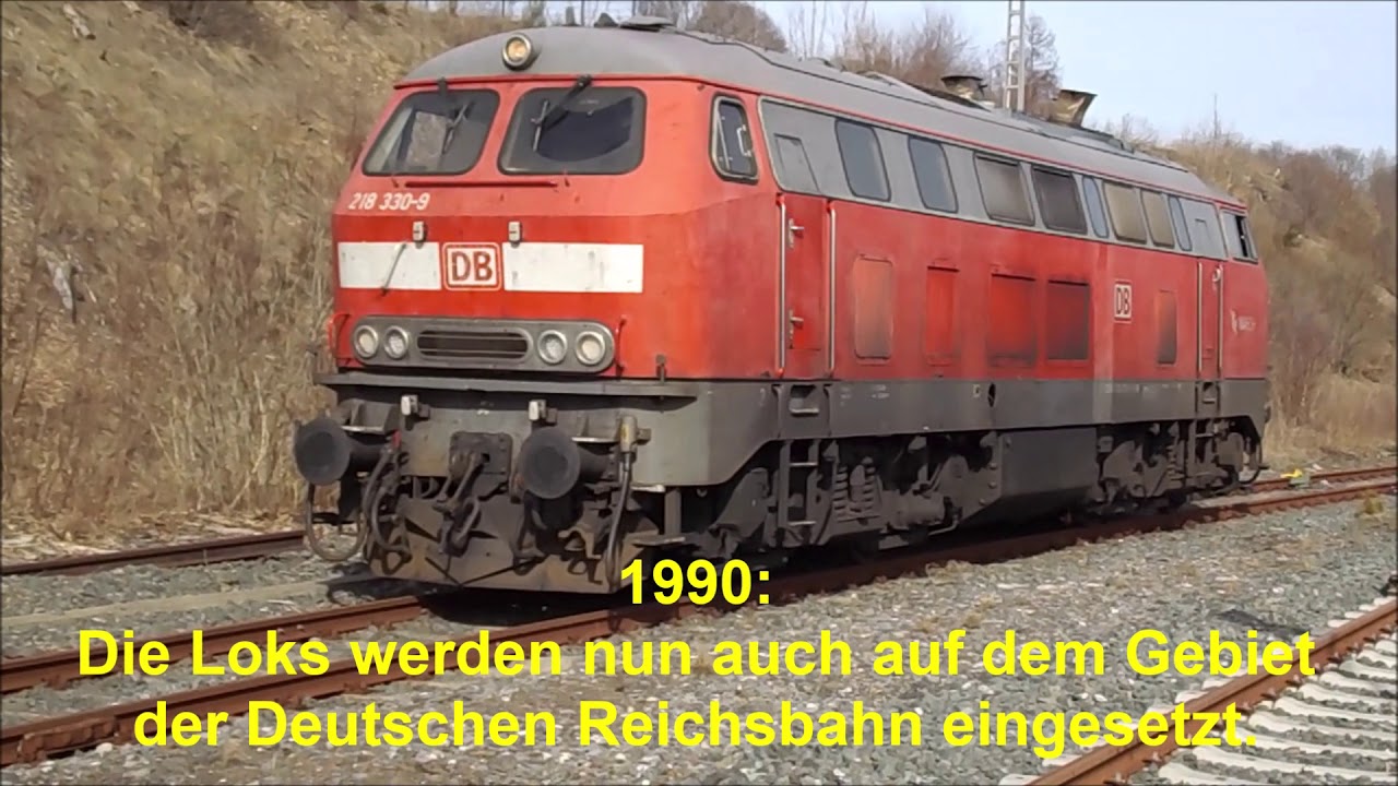 BR 218 Umsetzen der Lok im Bahnhof Winterberg am 23. Februar 2019