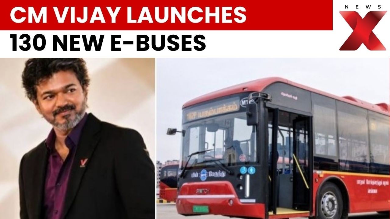 Tamil Nadu CM Vijay Launches 130 New AC Electric Buses in Chennai | NewsX
