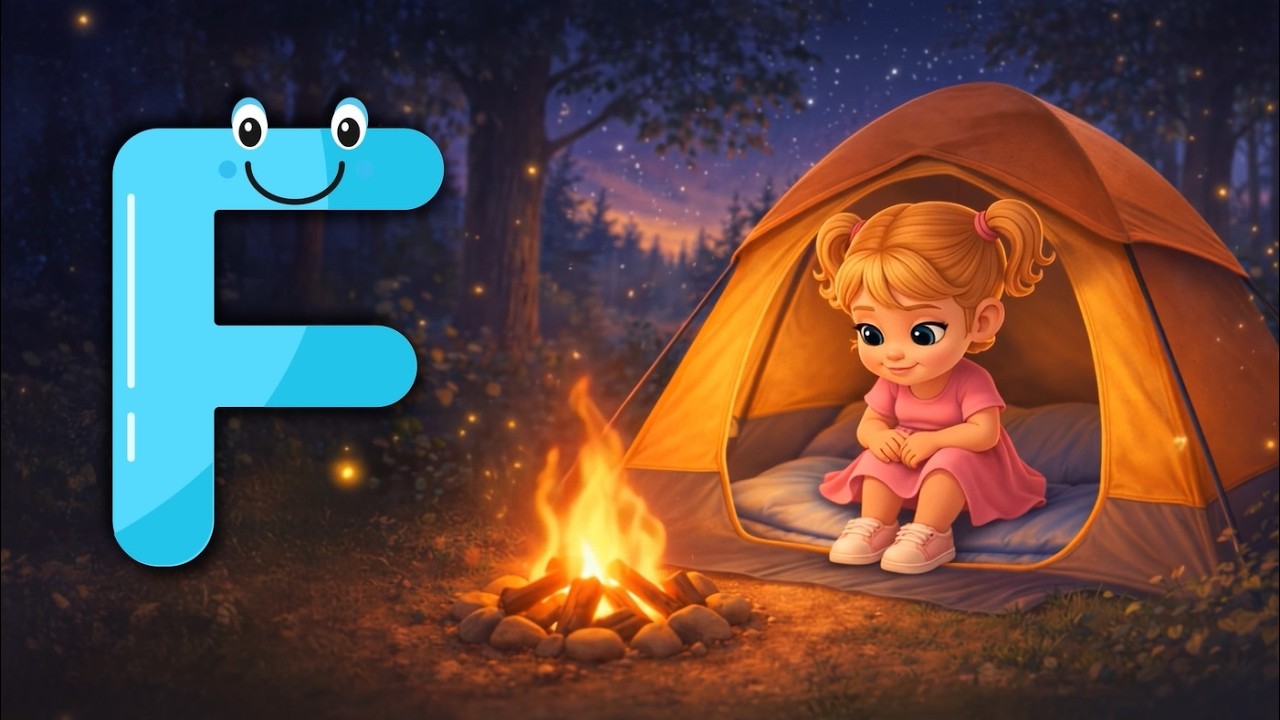 Easy ABC Alphabet Song | F Is for Fire 🔥 | Learn Letters & Phonics for Kids