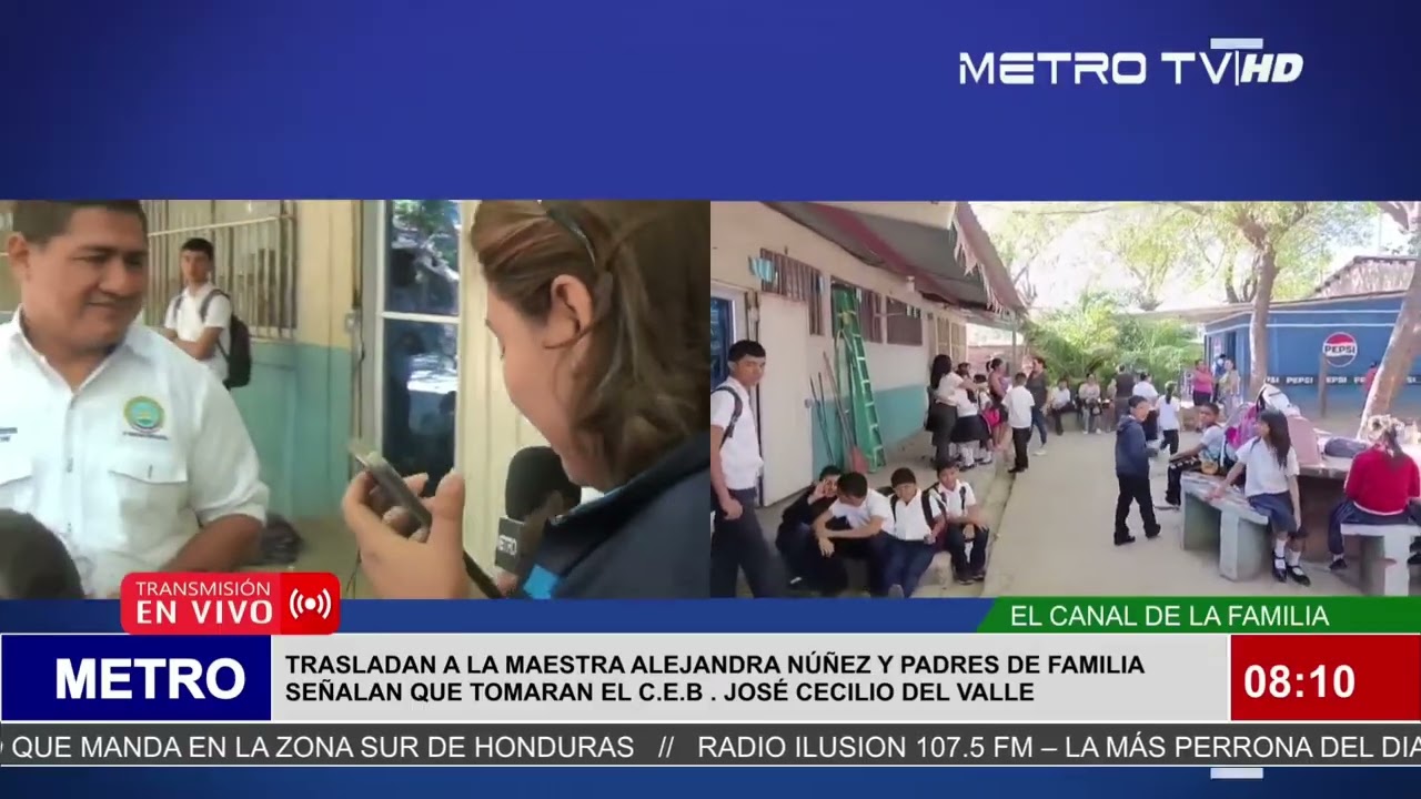 Padres de familia en contra de traslado de maestra anterior en centro educativo en Choluteca