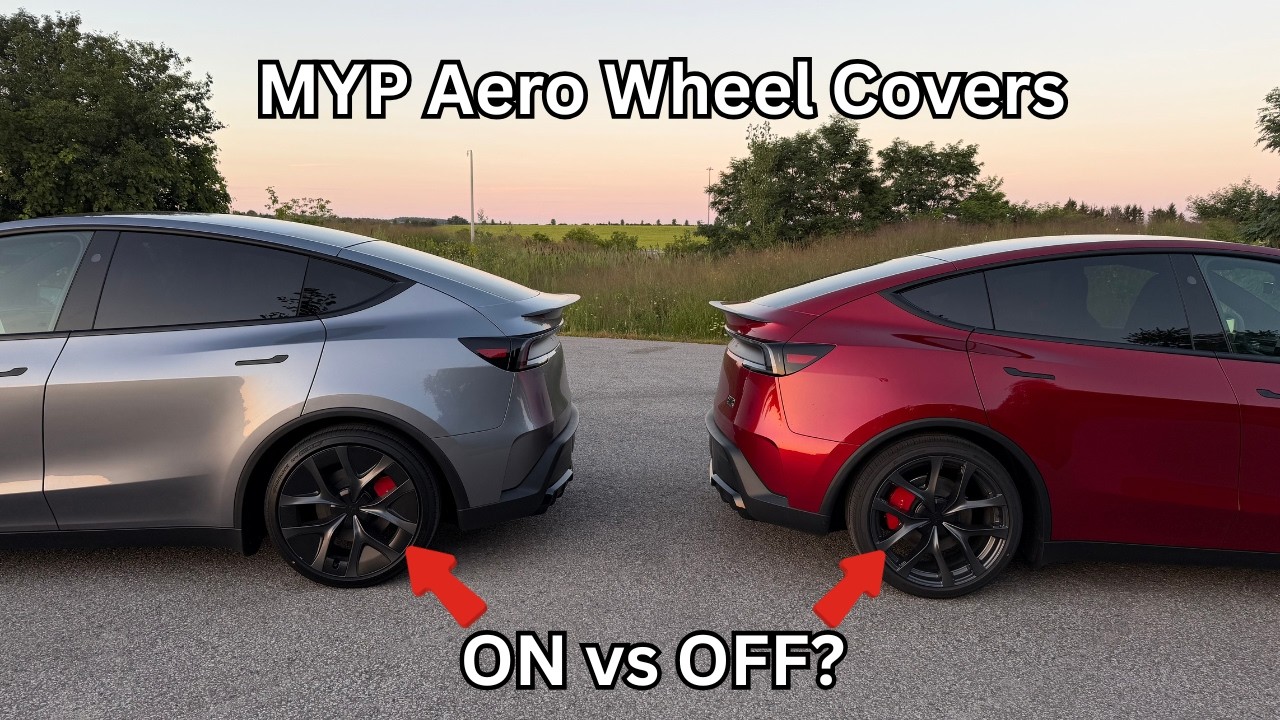 Сравнение Tesla Model Y Performance 2026: аэродинамические колпаки на колесах &mdash; ставить или нет?