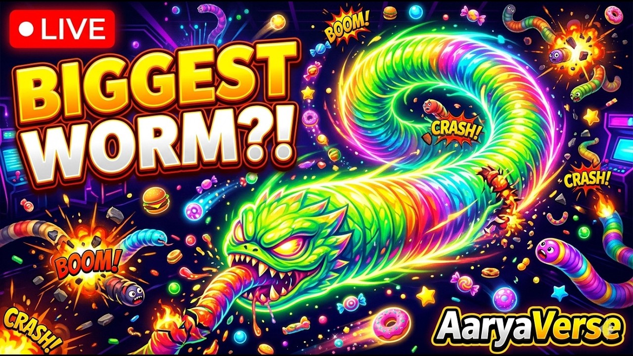 Can I Become The Biggest Snake? 🐍 Worms Zone LIVE (Insane Gameplay)