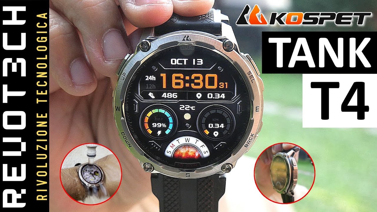 KOSPET TANK T4. Il Miglior Smartwatch Rugged del 2025? - Review
