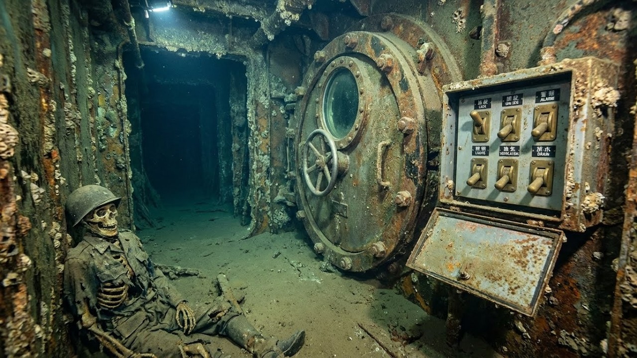 Inside the Lost Japanese 'Kaiten' Suicide Submarine Hangar — Torpedoes Still Loaded