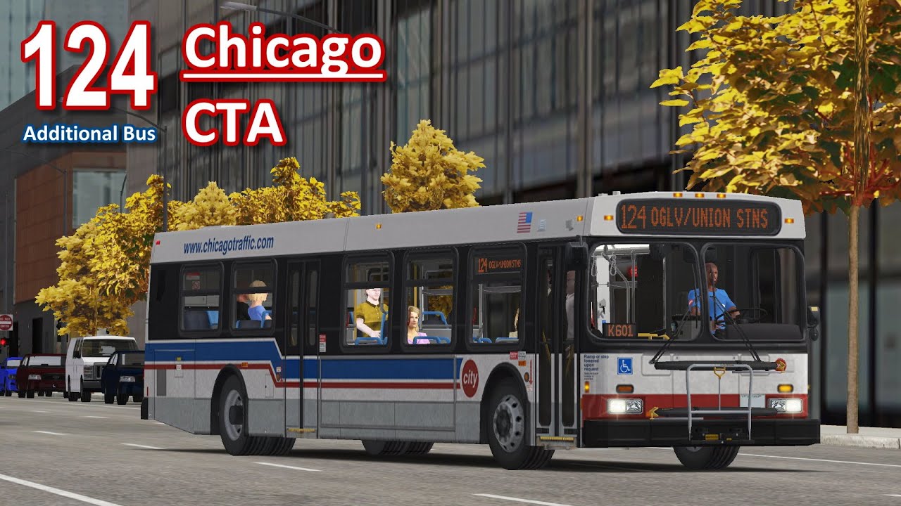 OMSI | Chicago | CTA 124 | New Flyer D40LF | Additional Bus | Timelapse