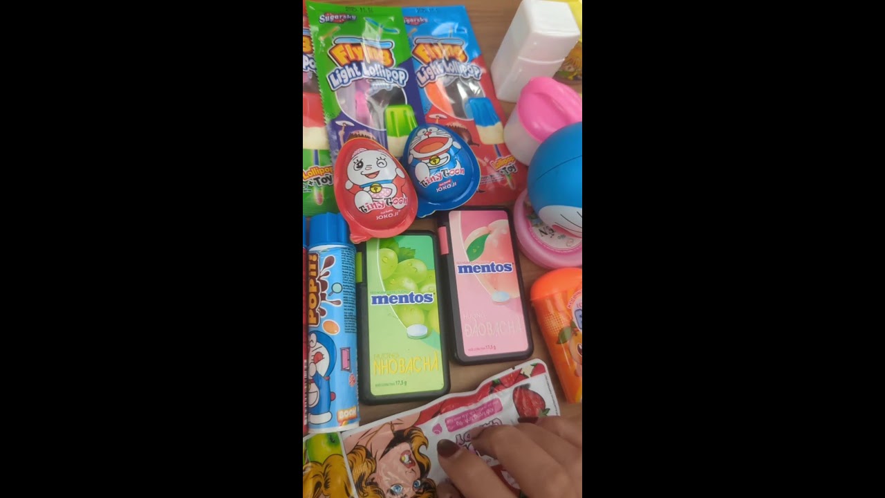 Satisfying video ASMR gems lollipops candy jelly unboxing 😘🧁😍🍭🍡