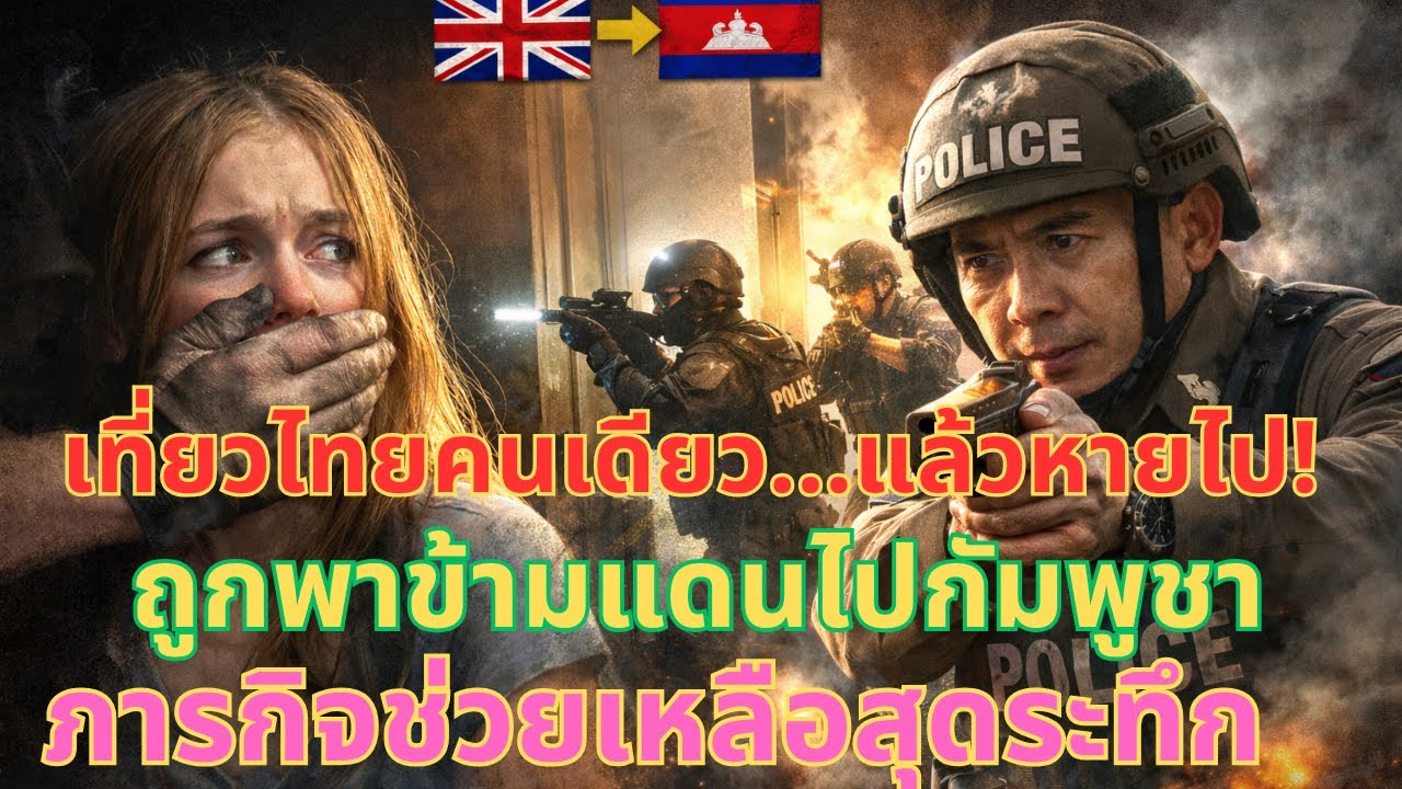 โลกสะเทือน สาวอังกฤษวัย 18 ปีเที่ยวไทยถูกหลอกลักพาตัวข้ามไปกัมพูชา และปฏิบัติการช่วยเหลือของตำรวจไทย