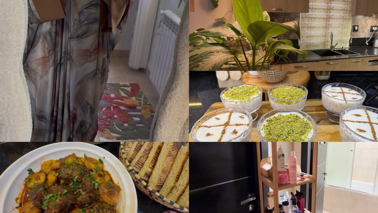 لي مازال ما بداتش تجي تسامينيتنحي الغمة😃محلبي كريمي و فيه بنة زمان😋تقسويلة مع خبز طاجين الله الله