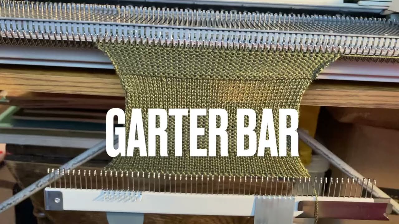 How to knit with garter bar: step by step