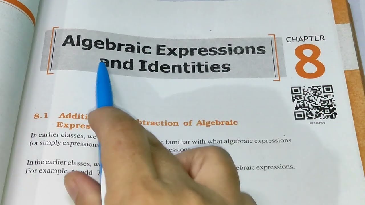 Algebraic Expression Chapter -8 Introduction || Class 8th Maths New Edition