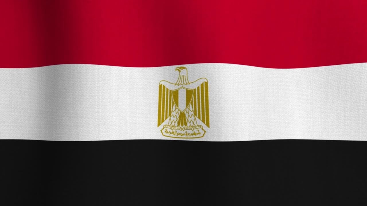 Egypt Flag Waving in the Wind | 4K, HD Animation 🇪🇬