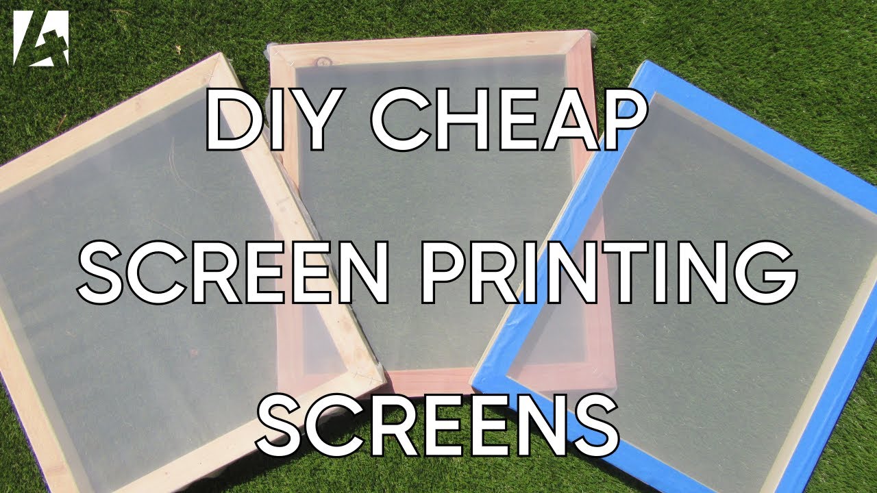 Making Cheap Screen Printing Frames
