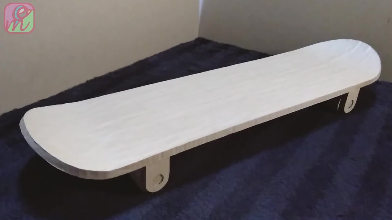 How to Make Skateboard from Cardboard ( Withstand load 50kg )