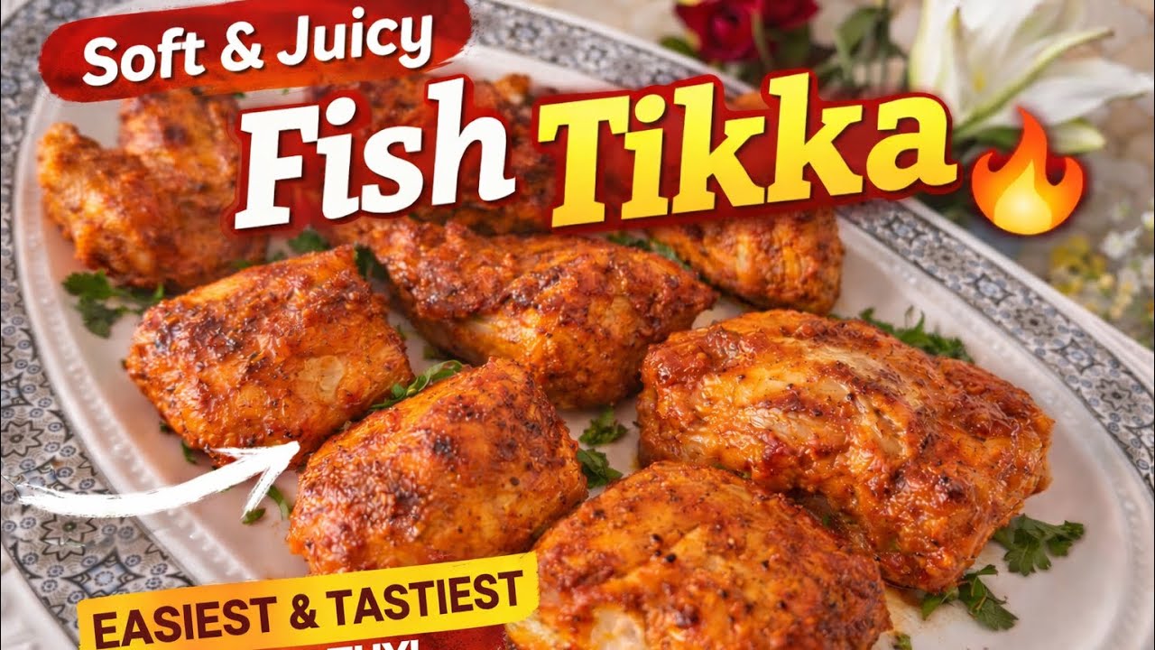 Easiest & Tastiest Fish Tikka Recipe | Soft, Juicy & Healthy | Baasa fish| boneless fish tikka recip